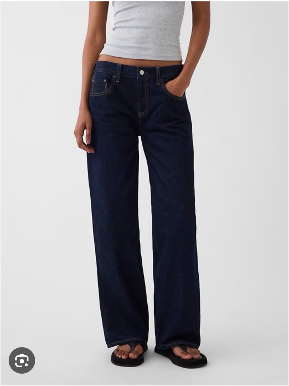 NWT The Hailey Low Rise Loose Jeans Dark